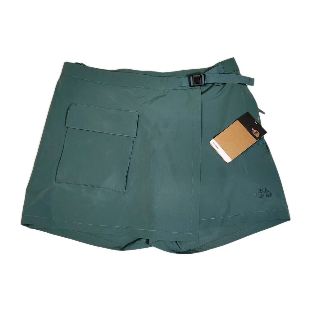 NWT The North Face Paramount Skort Womens 8 Goblin Blue Hiking Wrap Shorts...